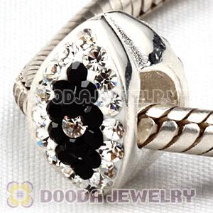 925 Sterling Silver Eye Beads With Austrian Crystal Wholesale