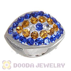 925 Sterling Silver Eye Beads With Austrian Crystal Wholesale