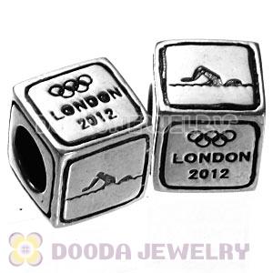 European Swimming Beads London 2012 Olympics Sterling Silver Charms