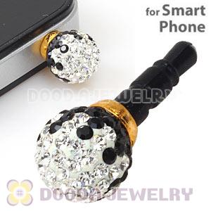 10mm Czech Crystal Ball Cute Plugy Earphone Jack Accessory