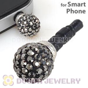 10mm Grey Czech Crystal Ball Plugy Earphone Jack Accessory Malaysia