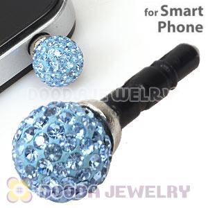 10mm Blue Czech Crystal Ball Plugy Earphone Jack Accessory Malaysia