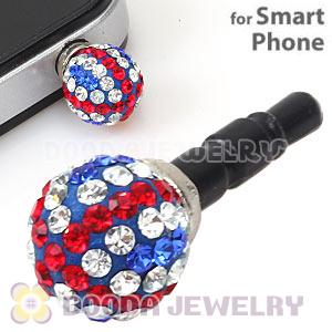 10mm Czech Crystal Union Jack Ball Plugy Earphone Jack Accessory Malaysia