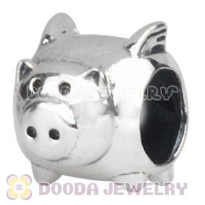 European Sterling Silver Fly Pig Charm Beads Wholesale