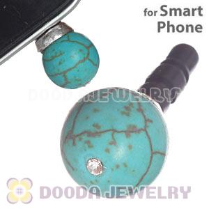 10mm Green Turquoise Earphone Jack Plug Stopper Fit iPhone 