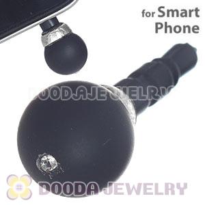 8mm Black Agate Earphone Jack Plug Stopper Fit iPhone 