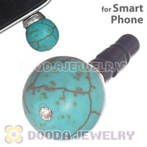 8mm Green Turquoise Earphone Jack Plug Stopper Fit iPhone 