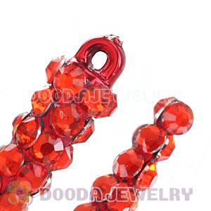 Cheap 34mm Basketball Wives Resin Crystal Spike Beads Wholesale 