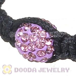 Wholesale On Sale Handmade Pave Crystal Macrame Bracelets