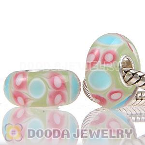 Environmental Material European Murano Glass Beads with 925 Stamped