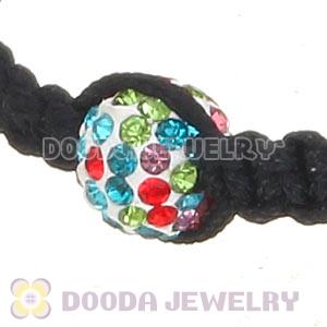 Wholesale On Sale Handmade Pave Crystal Macrame Bracelets