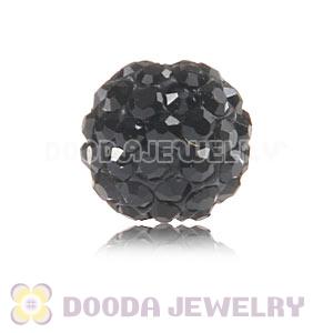 Cheap Price 8mm Handmade Pave Black Crystal Beads Wholesale 
