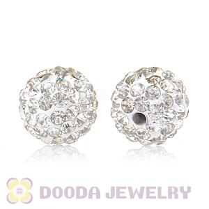 Cheap Price 10mm Handmade Pave White Crystal Beads Wholesale 