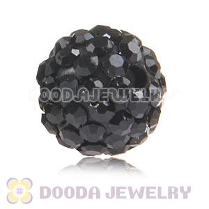 Special Price 10mm Black Handmade Pave Crystal Beads Wholesale 