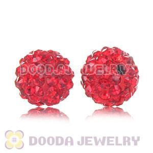 Cheap Price 10mm Handmade Pave Red Crystal Beads Wholesale 