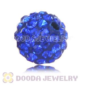 Special Price 10mm Blue Handmade Pave Crystal Beads Wholesale 