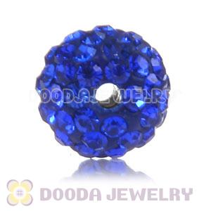 Cheap Price 10mm Handmade Pave Blue Crystal Beads Wholesale 