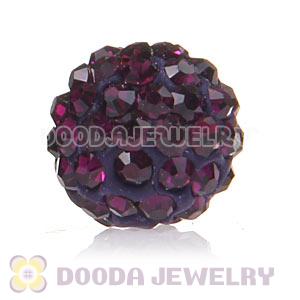 Cheap Price 10mm Handmade Pave Fuchsia Crystal Beads Wholesale 
