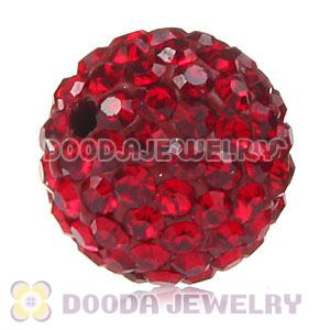 Special Price 12mm Handmade Pave Red Crystal Beads Wholesale 
