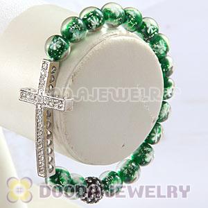 10mm Snowflake Honesty Bracelets With Cross Wholesale 