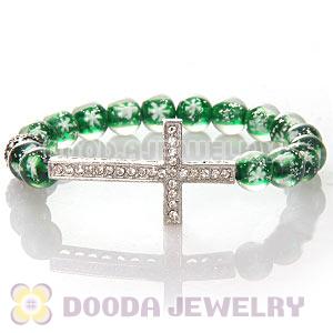 10mm Snowflake Honesty Bracelets With Cross Wholesale 