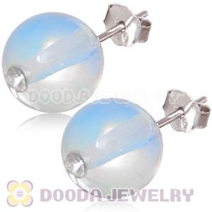 10mm Opal Sterling Silver Stud Earrings Wholesale