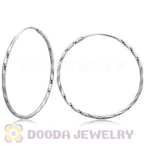 Dia 45mm Sterling Silver Hoop Earring European Beads Compatible