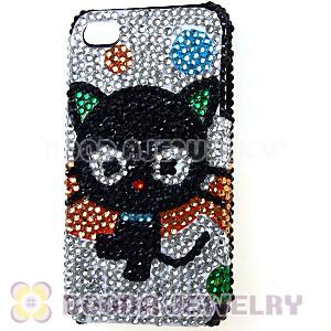 Crystal Cat Back Cases For iPhone 4 iPhone 4S Wholesale
