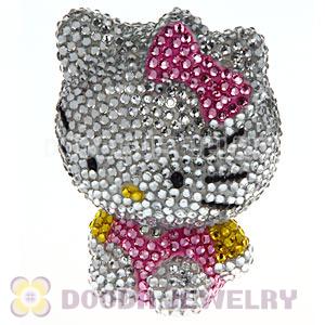 Cute 3D Bling Crystal Absorbable Doll For iPhone Cases Wholesale
