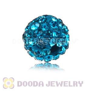 Cheap Price 8mm Handmade Pave Blue Crystal Beads Wholesale 