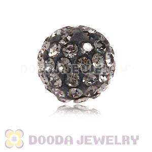 Special Price 8mm Grey Handmade Pave Crystal Beads Wholesale 