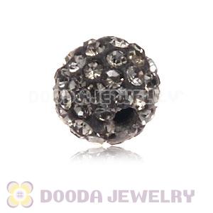 Cheap Price 8mm Handmade Pave Grey Crystal Beads Wholesale 
