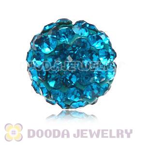 Special Price 10mm Handmade Pave Blue Crystal Beads Wholesale 