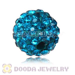 Cheap Price 10mm Blue Handmade Pave Crystal Beads Wholesale 