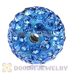 Cheap Price 12mm Handmade Pave Blue Crystal Beads Wholesale 