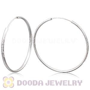 Dia 55mm Sterling Silver Hoop Earring European Beads Compatible