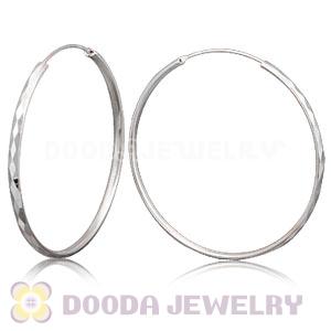 Dia 55mm Sterling Silver Hoop Earring European Beads Compatible