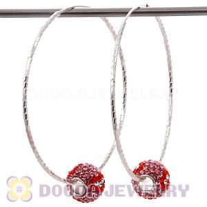 Dia 55mm Sterling Silver Hoop Earring European Beads Compatible