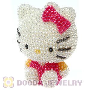 Cute 3D Bling Pearl Absorbable Doll For iPhone Cases Wholesale