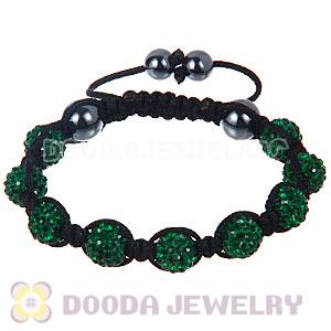 Wholesale Special Price Handmade Pave Green Crystal TresorBeads Bracelets