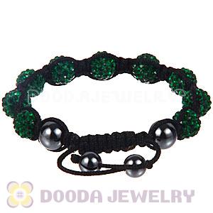 Wholesale On Sale Handmade Pave Green Crystal TresorBeads Bracelets