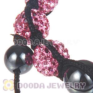 Wholesale On Sale Handmade Pave Pink Crystal TresorBeads Bracelets