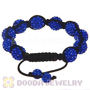 Wholesale On Sale Handmade Pave Blue Crystal TresorBeads Bracelets
