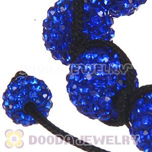 Wholesale On Sale Handmade Pave Blue Crystal TresorBeads Bracelets