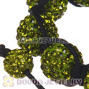 Wholesale On Sale Handmade Pave Olivine Crystal TresorBeads Bracelets