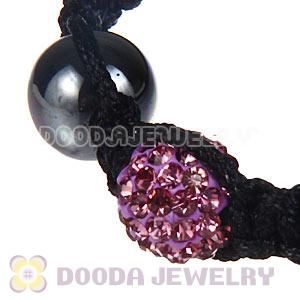 Wholesale On Sale Handmade Pave Crystal Macrame Bracelets