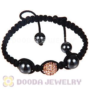 Wholesale On Sale Handmade Pave Rose Crystal Macrame Bracelets