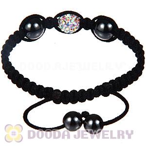 Wholesale On Sale Handmade Pave Crystal Macrame Bracelets