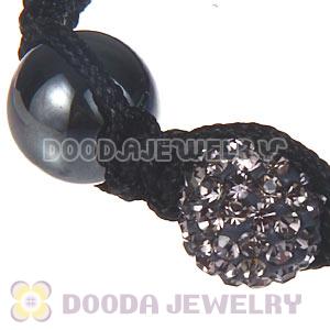 Wholesale On Sale Handmade Pave Crystal Macrame Bracelets