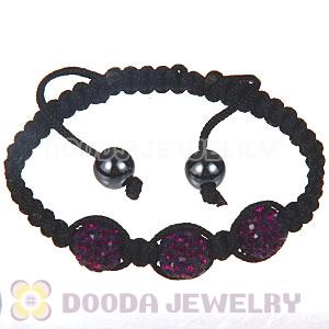 Wholesale On Sale Handmade Pave Crystal Macrame Bracelets